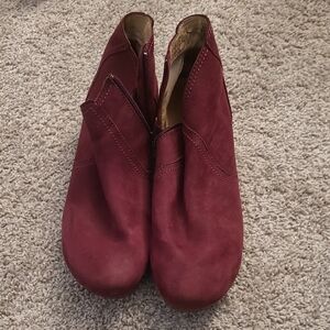 Dansko Burgundy Ankle Boots